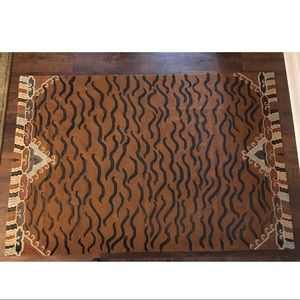 The J. Peterman Company Embroidered Area Rug